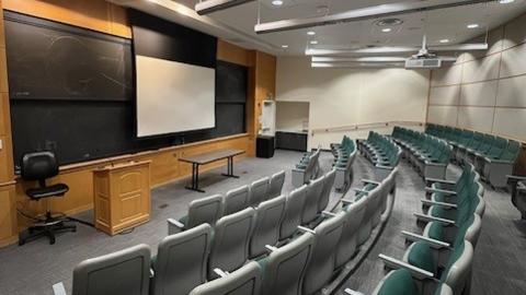 Bray room with projector 16:9