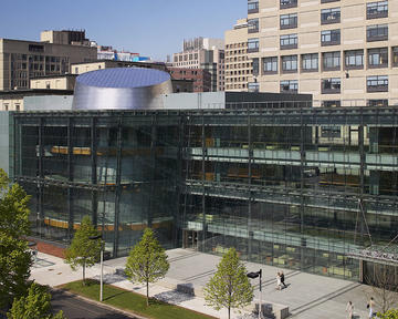 Conference center from outside right
