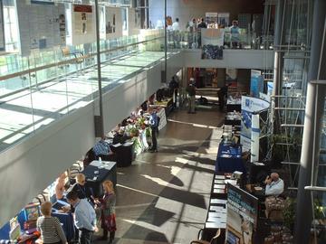 Main lobby table setup