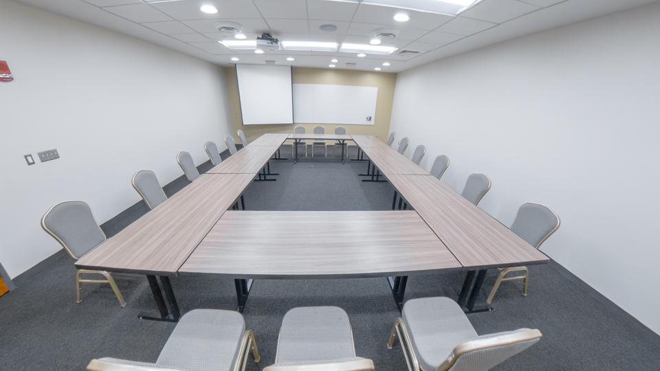 View from back of classroom 216